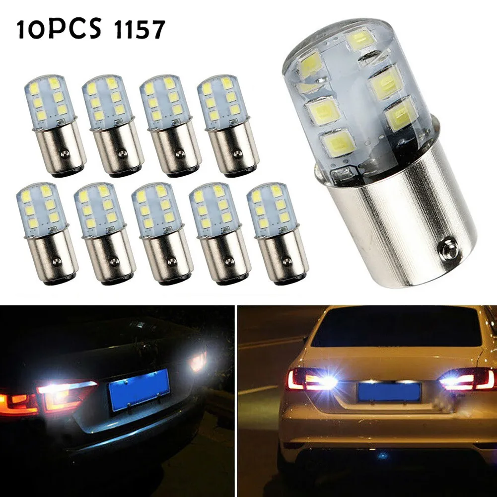 

Reverse Brake Lamp Strobe Flash Light 10pcs 1157 LED 15*38 (mm) Accessories