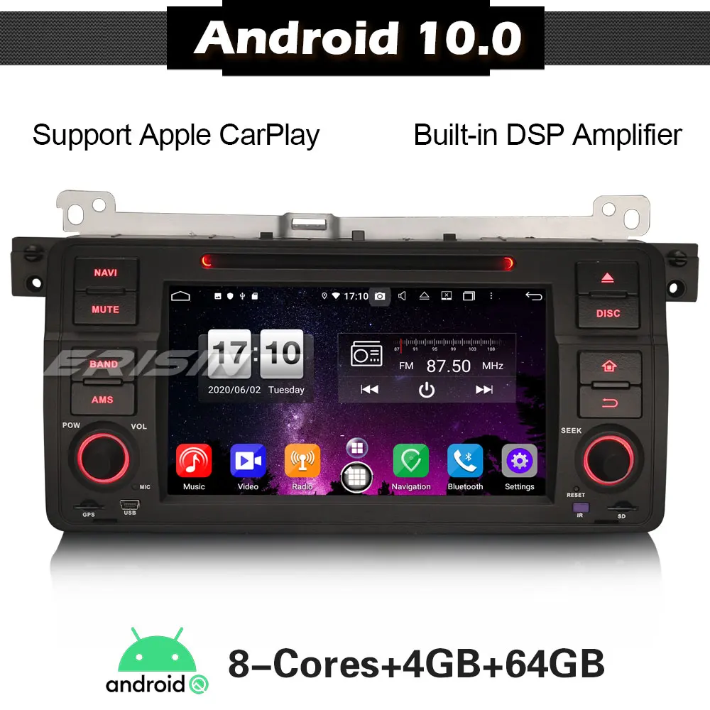 8746 Android 10 автомобильный стерео аудио для E46 M3 3er Rover 75 MG ZT A2DP WIFI Авторадио Carplay Авто DSP