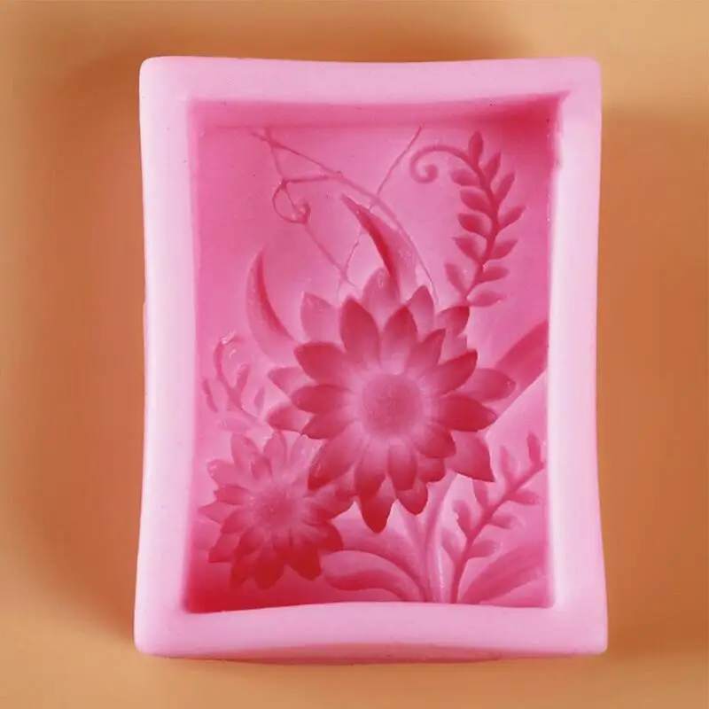 Силиконовые Sun Цветочная форма для мыла ручной работы 3d Fondant (сахарная) сахар торт