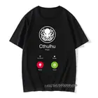 Футболка CALL OF CTHULHU, новинка, дизайнерская футболка для мужчин, 100% хлопковая футболка, забавные летние топы Geek, Swag Steampunk футболки с изображением осьминога