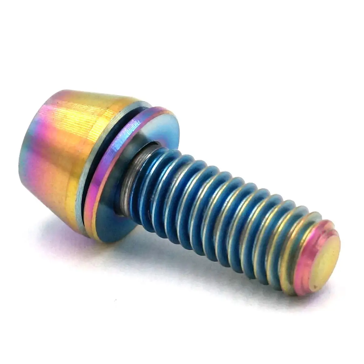 Болты с шестигранной головкой и конической для велосипеда 4 М6x16 мм цветные TC4 GR5 из