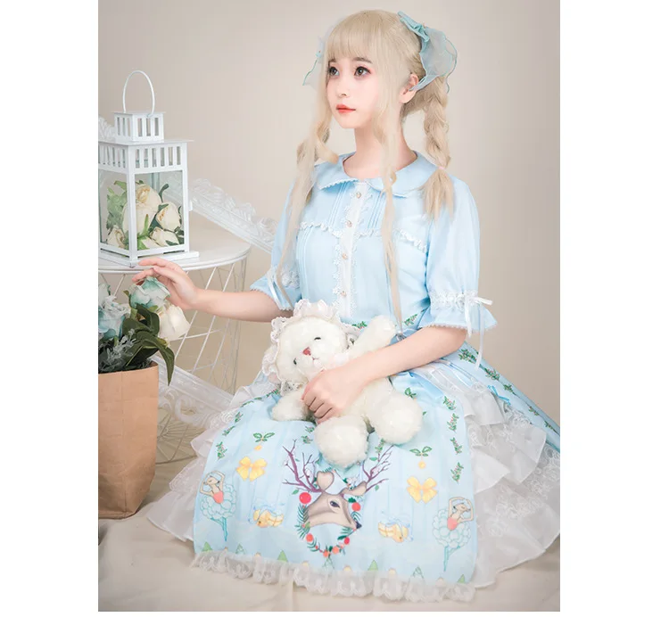 Оригинальное платье Лолита без рукавов|Платья в стиле Лолита| |