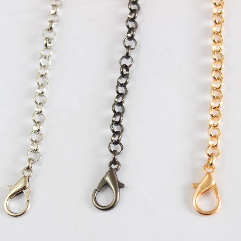 

Bag Accessory Crossbody Chain 120cm Shape Replacement Bag Strap Metal Chain DIY Women Shoulder Strap for Bags Purse Buckles
