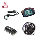 Мотор-концентратор QSMOTOR, 16 дюймов, 3000 Вт, 72 в, 80 кмч, с контроллером EM150SP и наборами для электромотоцикла