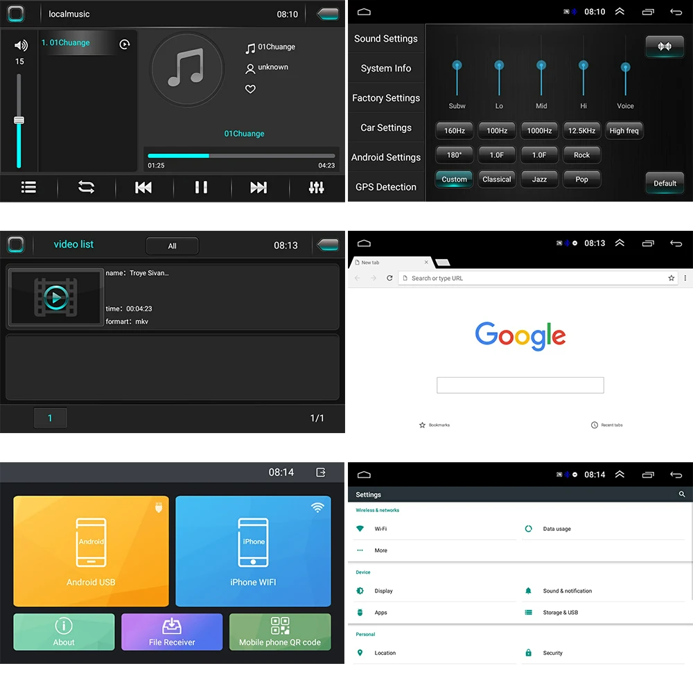 Podofo 2din автомобильный Радио Android мультимедийный плеер Авторадио GPS для Volkswagen Nissan