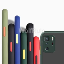 Shockproof Matte Case For Xiaomi Poco X3 GT F3 M3 Pro X3 NFC Soft TPU Frame Bumper Protective Cover For Poco X3 GT Phone Cases