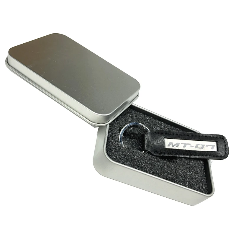 Металлический кожаный мотоциклетный брелок для ключей MT07 подходит Yamaha MT 07 FZ FZ07