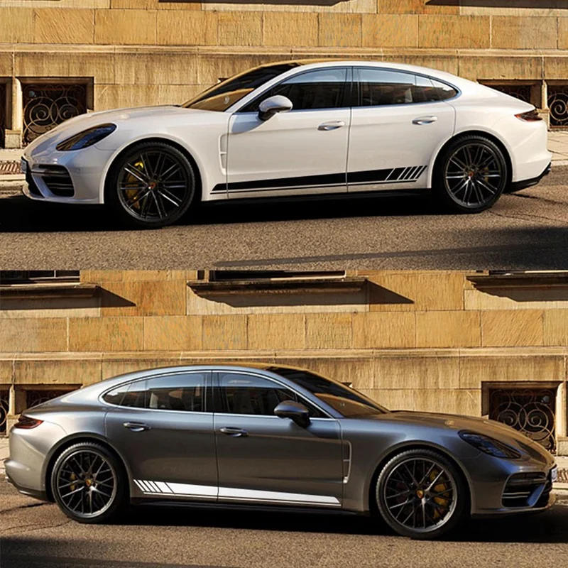 Vinyl Body Decals Sports Racing Long Amg Universal DIY Styling Car Stickers Stripe for 2PCS 220x14cm | Автомобили и мотоциклы