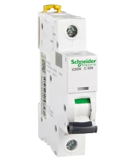 Миниатюрный автоматический выключатель IC65N 1P C32A A9F18132 1P | 32A | C | 6KA IC65 Миниатюрный автоматический выключатель IC65N 1P C32A A9F18132 1P | 32A | C | 6KA IC65