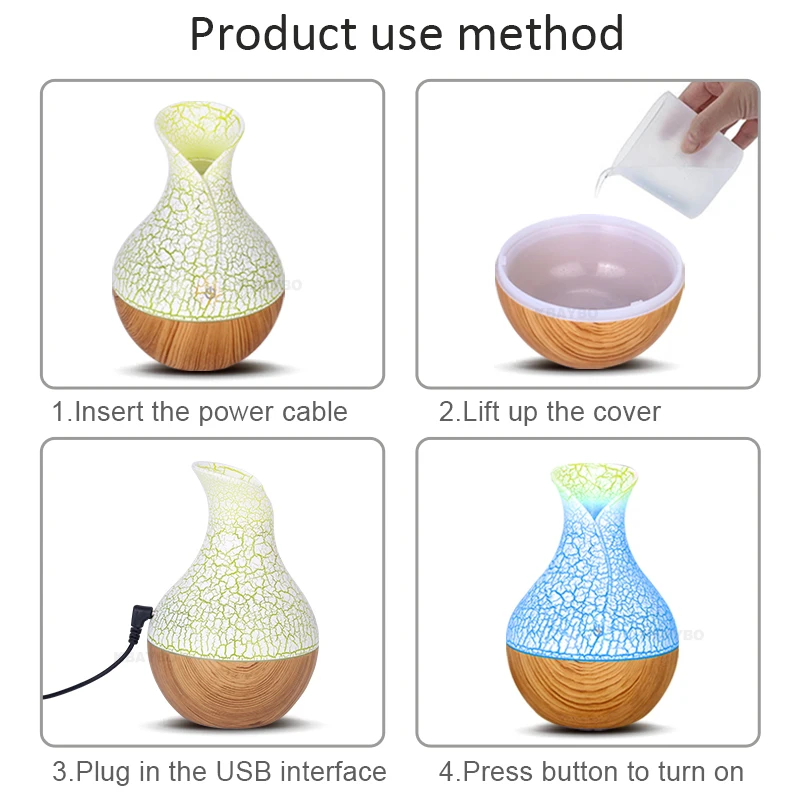 Деревянный Электрический увлажнитель воздуха 130 мл USB|Увлажнители воздуха| |