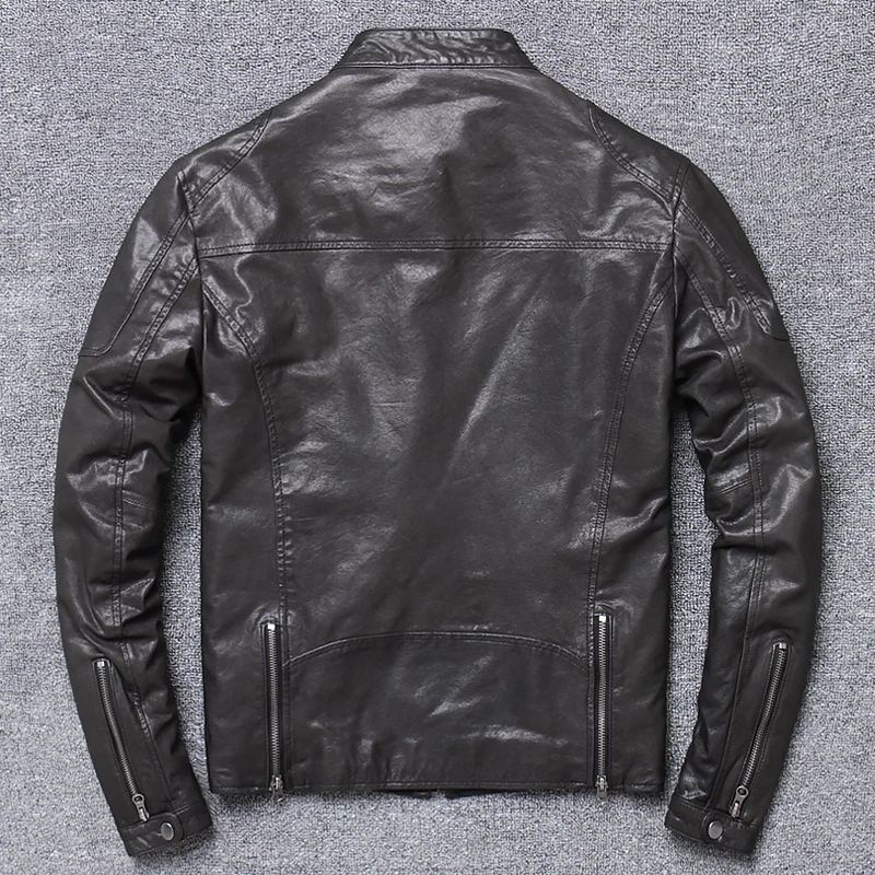 Новинка 2020 натуральная козья кожа пальто винтажная - Цена: 7801.8