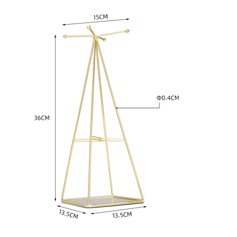 Скандинавский светлый роскошный стиль ювелирные изделия полка для ожерелий