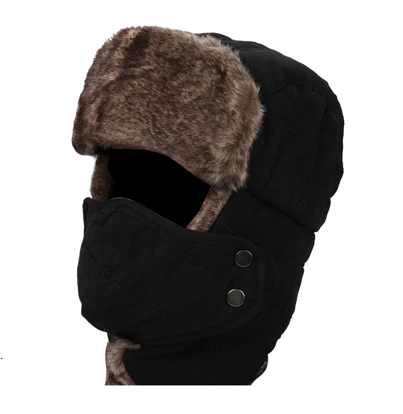 

Winter Cycling Cap Cotton Plain Thermal Windproof Cap for Men Outdoor Cycling Cold Proof Ear Cap Bike Hat Cycling Caps BG50CC