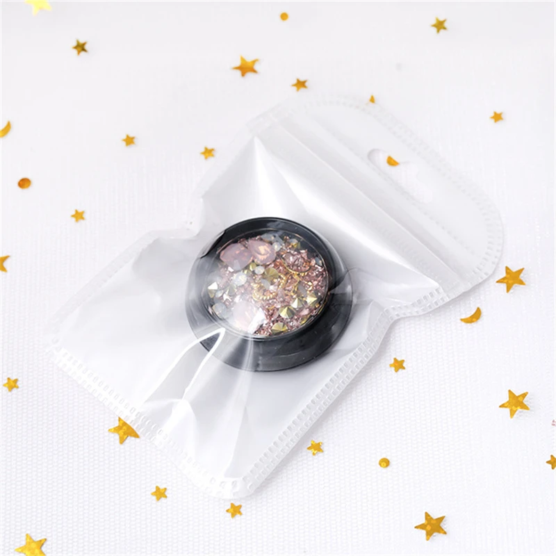 

1 Box 3D Mix AB Color Nail Rhinestone Mini Crystal Beads Iridescent 3D Nail Art Decoration Manicure Tips Accessories