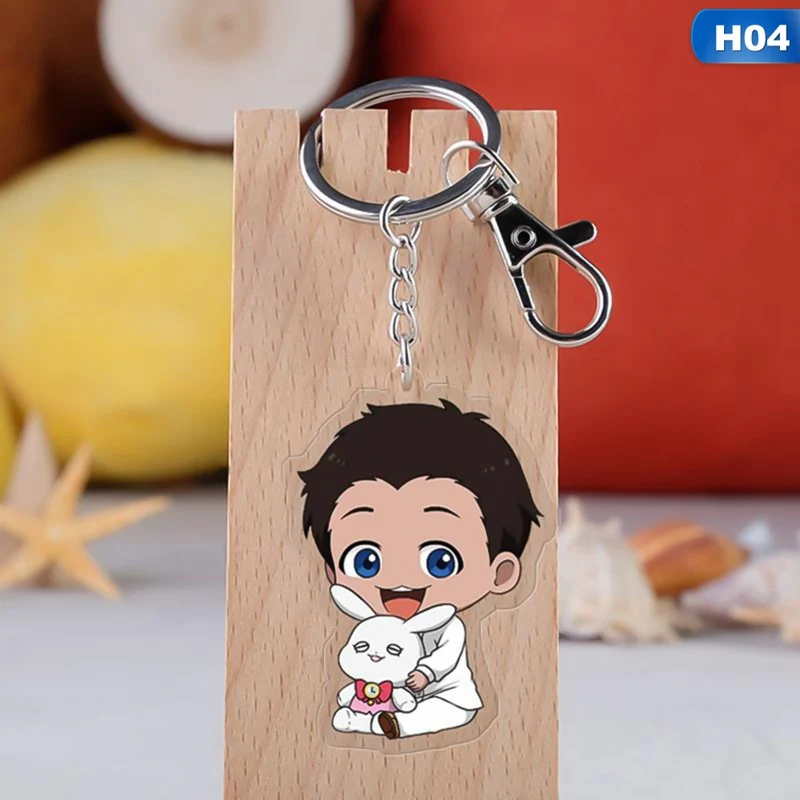 KEY4265H04 Аниме обещанный Neverland Yakusoku no Neverland Норман Рей Эмма Косплей стенд фигура акриловый брелок Шарм брелок подвеска - Цвет: KEY4265H04