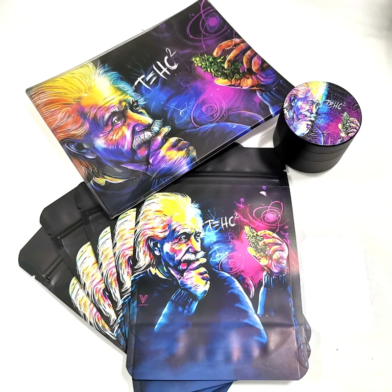 Мультяшный поднос 12*16 см для табака стеклянный сигарет курения травяная жестяная