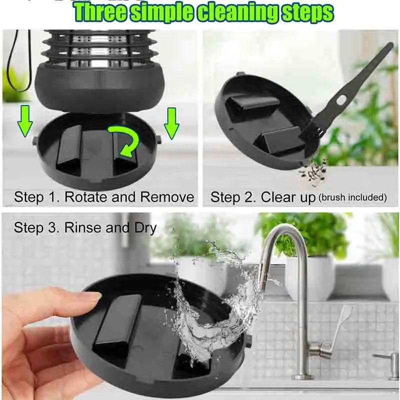 

6W/20W Electric Mosquito Killer Lamp UVA Bulb Home Fly Mosquito Trap No Noise 360degree Insect Killer Bug Zapper for Yard Garden