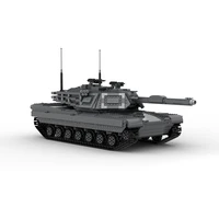 NEW Science and technology building block military moc-38891 ultimate M1A2 Abrams tank remote assembly toys childrens gifts