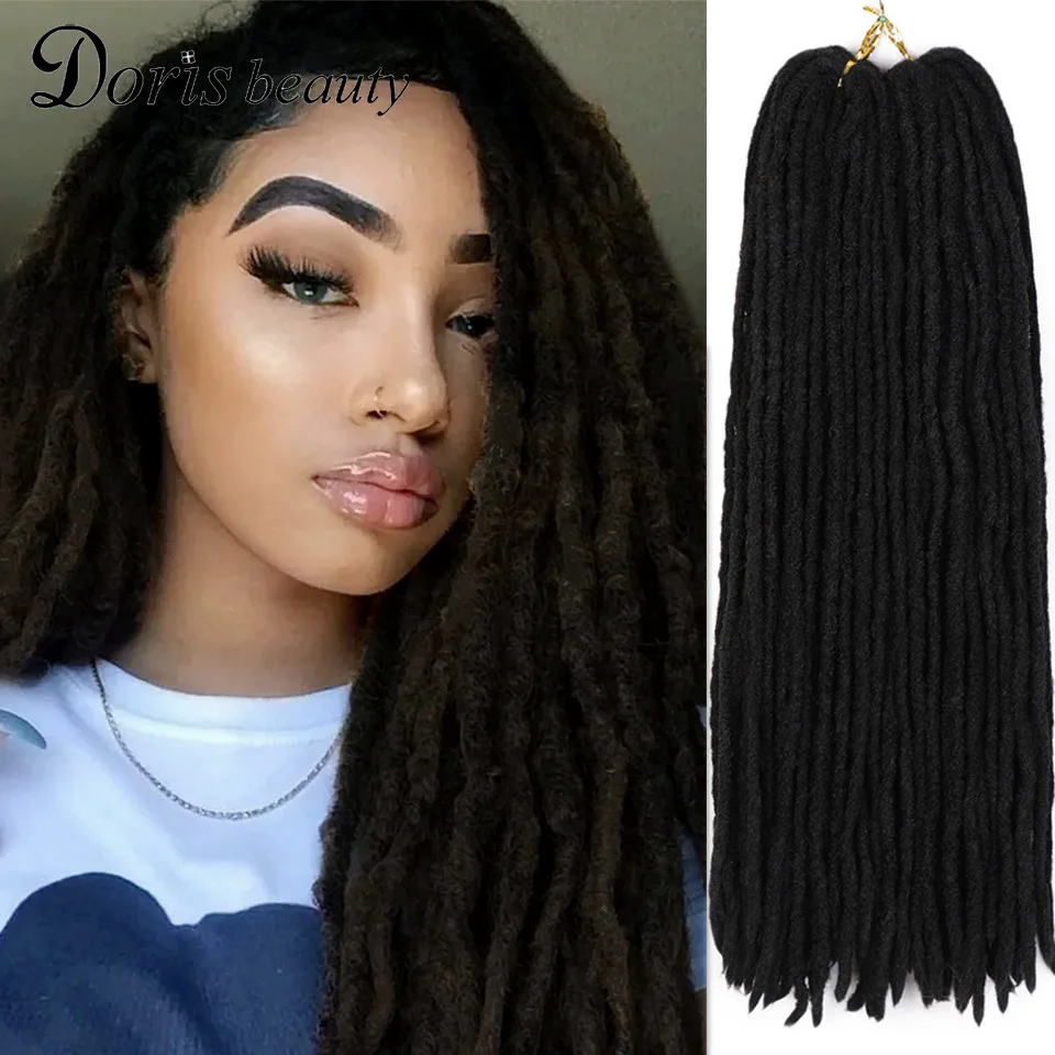 Doris Beauty синтетические плетеные крючком волоконные дреды для наращивания волос