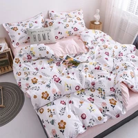 cute bedding set printed bed linen sheet plaid duvet cover 240x220 single double queen king quilt covers sets bedclothes