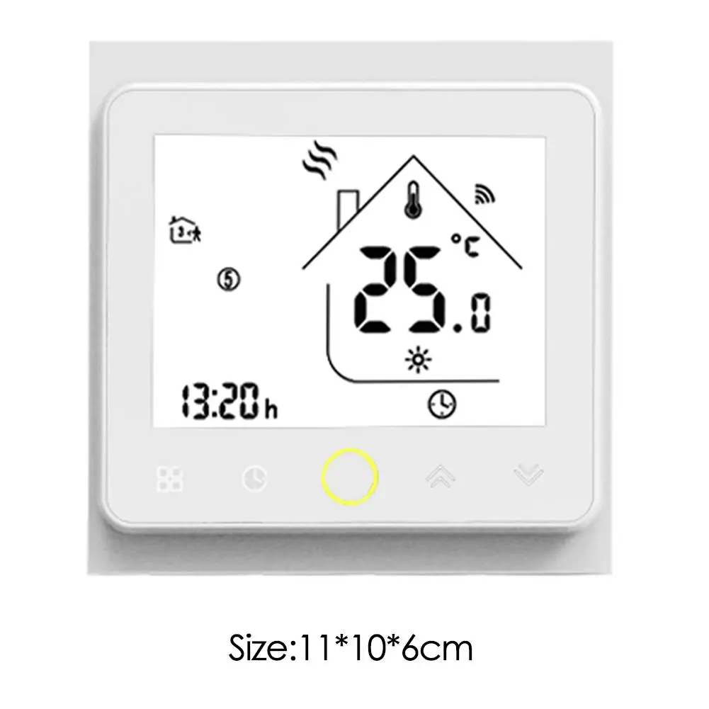 

Smart Thermostat WiFi Temperature Controller for Water/Electric Floor Heating Water/Gas Boiler Works Household Supply