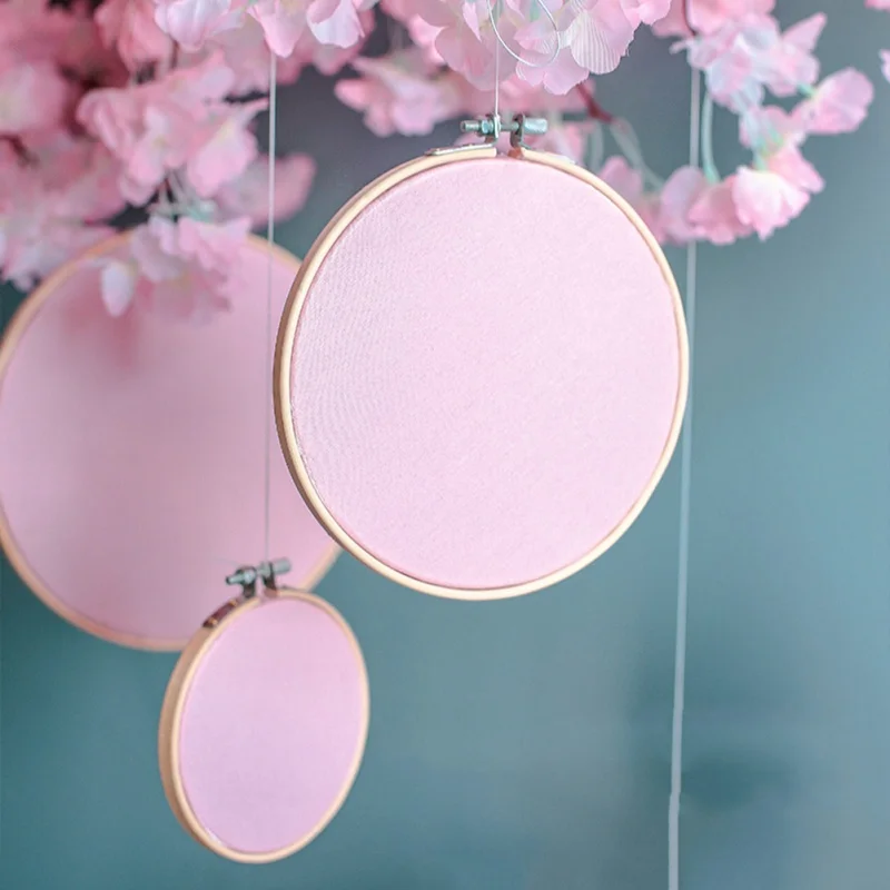 Витрина для хранения Бамбуковая шелковая круглая нордические украшения | Дом и