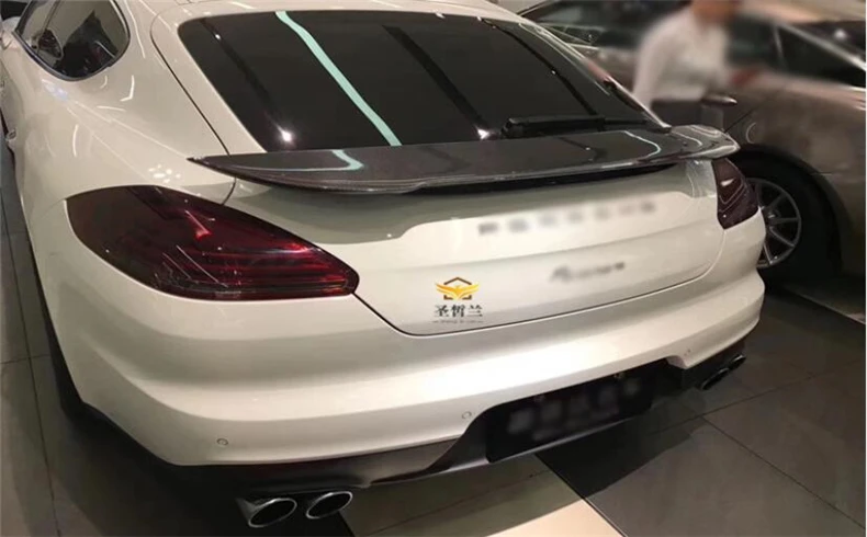 High Quality Carbon Fiber Spoiler For Porsche Panamera 970 2010 2011 2012 2013 2014 2015 2016 Wing Lip Spoilers Car Accessories |