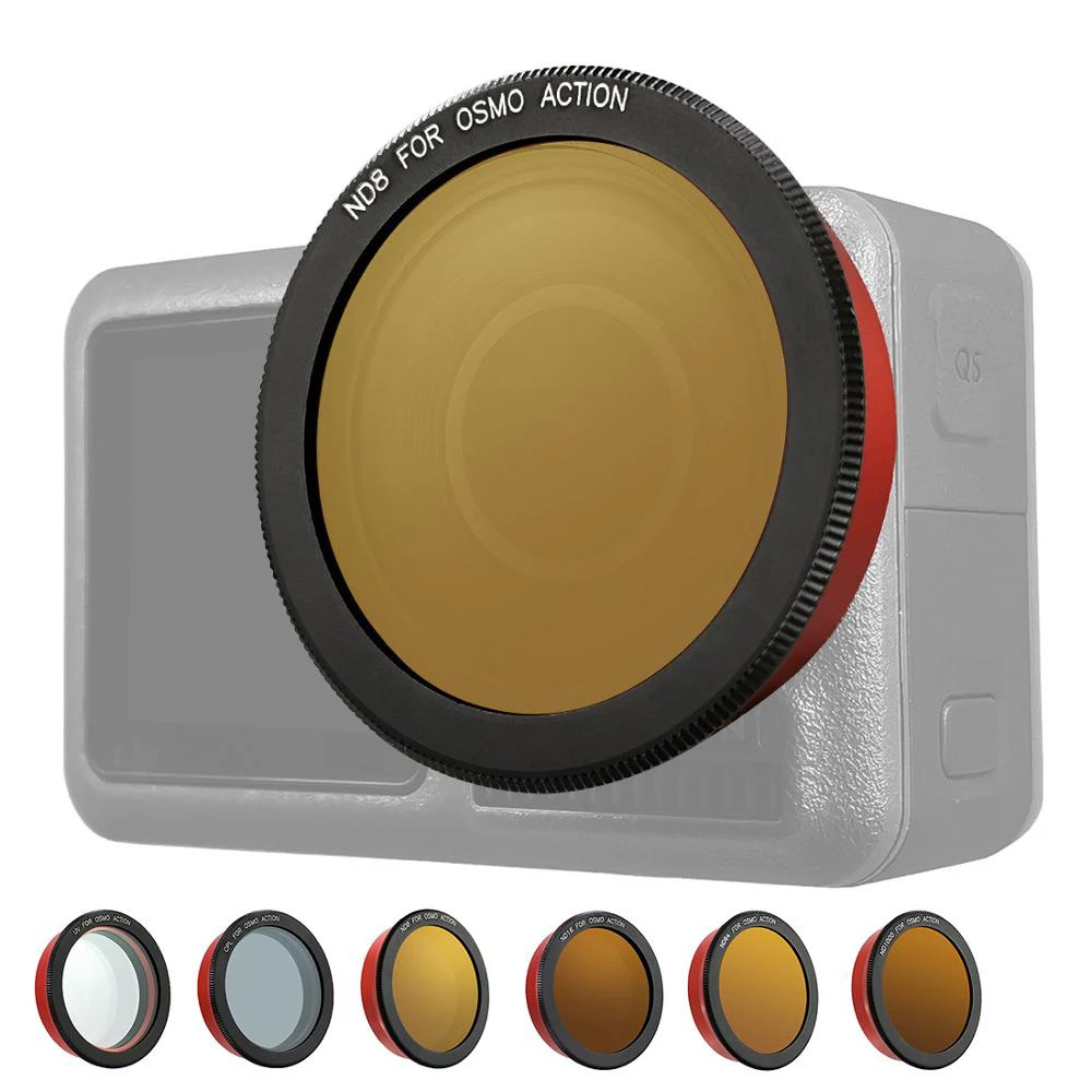 Объектив камеры ND фильтр для DJI OSMO Action ND8/ND16/ND64/ND1000 CPL УФ фильтры оптические стекла