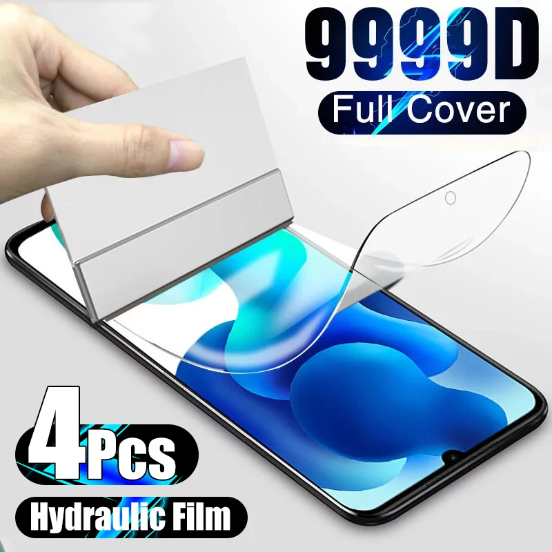 

4PCS Hydrogel Film on the Screen Protector For OnePLus 7T 6T 5T 8T Pro Full Cover Screen Protector For OnePLus 7 6 5 8 9 9R Nord