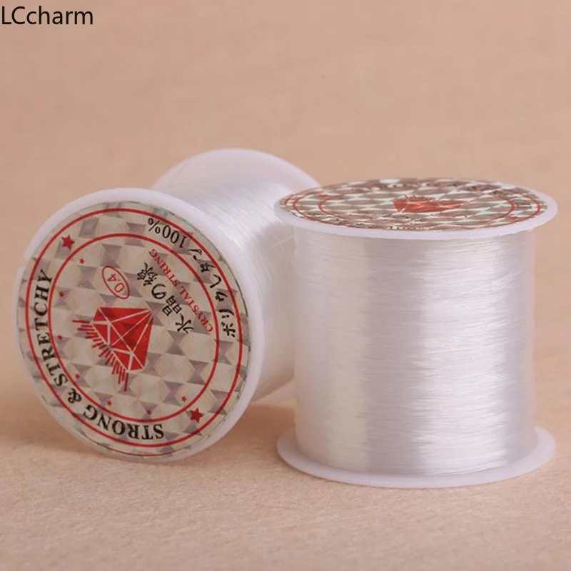 Прозрачная нейлоновая проволочная нить для бус мононить рыболовная проволока