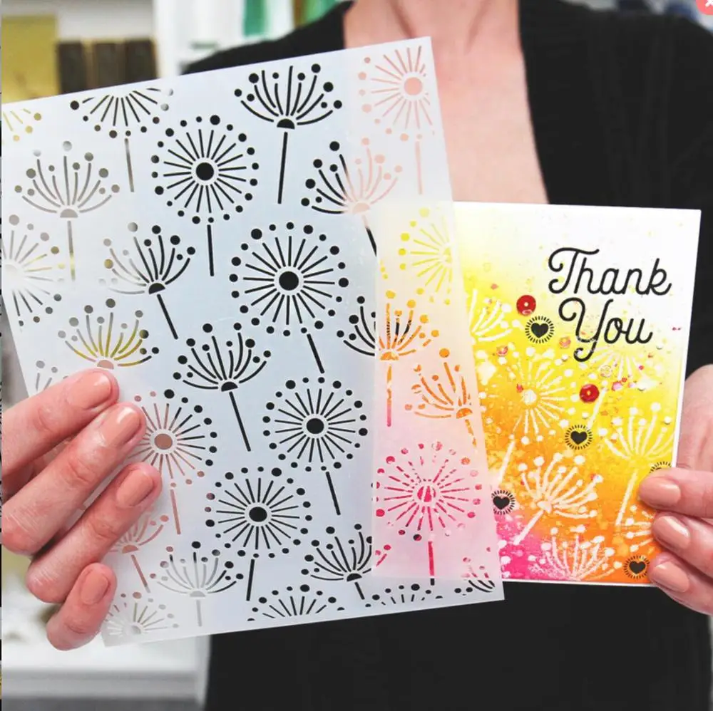 Одуванчик маска трафарет пластиковый выпускной для сделай сам