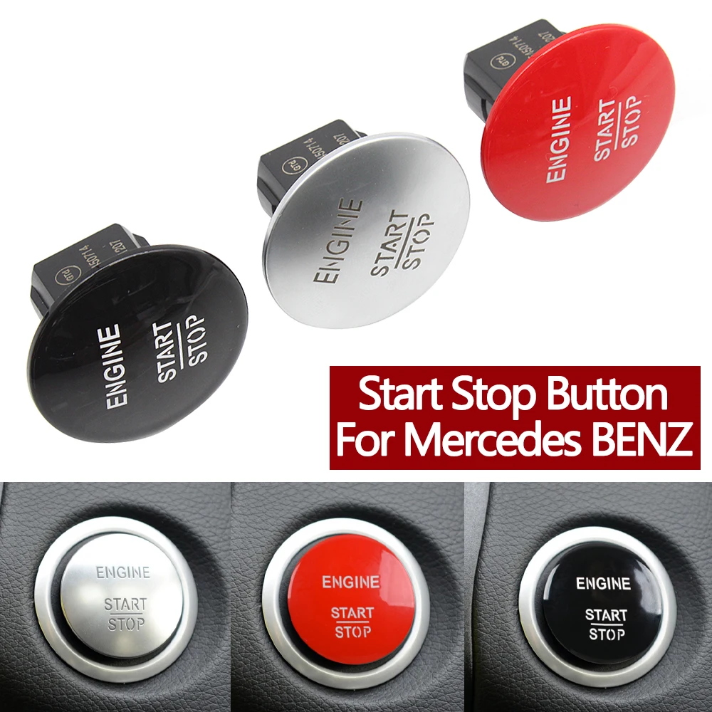 Engine Ignition One-Click Start Stop Button Keyless Push Switch For Mercedes BENZ W204 W164 W205 W212 W213 W221 2215450714