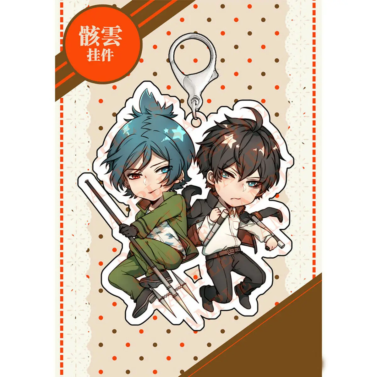Аниме акриловый брелок ремешок Hitman Reborn Couples BL Yaoi Rokudo Mukuro 6 см|Брелоки| |