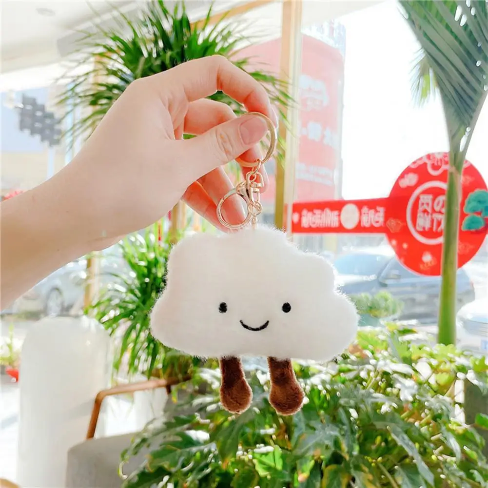 

Key Chain Practical Skin-friendly Smiling Face Cartoon Clouds Brooch Pin for Ornament Hair Clips Brooch Pin