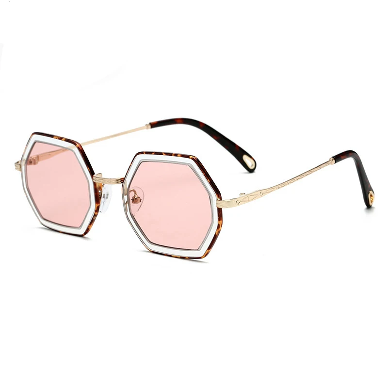 Сексуальные шестигранные Солнцезащитные очки женские классические брендовые