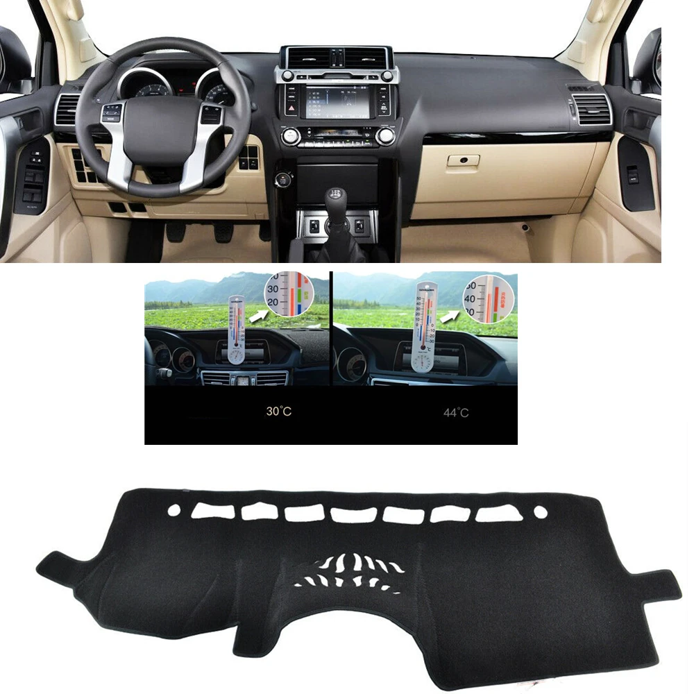 

Для Toyota Prado J150 2010-2018 Обложка приборной панели автомобиля отделка панель приборной панели солнцезащитный ковер коврик термостойкий Коврик з...