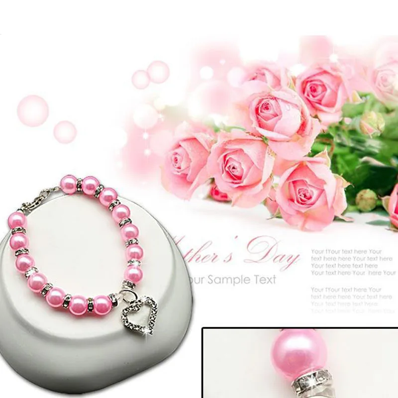 Ошейник с жемчугом для кошек ошейник собак бриллиантами украшения домашних