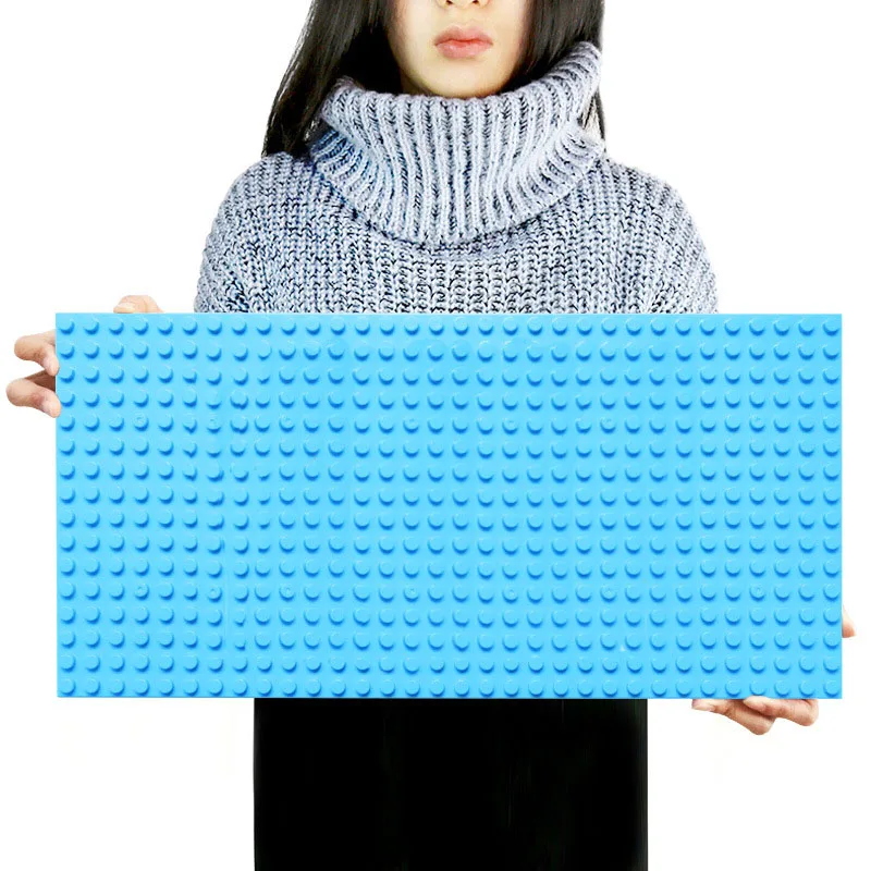 Light Blue 512 Duploe большие кирпичи Базовая пластина 16*32 точки 51*25,5 см опорная пластина DIY строительные блоки игрушки для детей Совместимые игрушки Duploes - Цвет: Light Blue