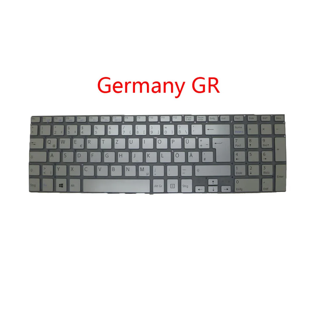 Ноутбук UK GR FR BG RU SP GK клавиатура для SONY VAIO SVF15A серии Германия французская Болгария