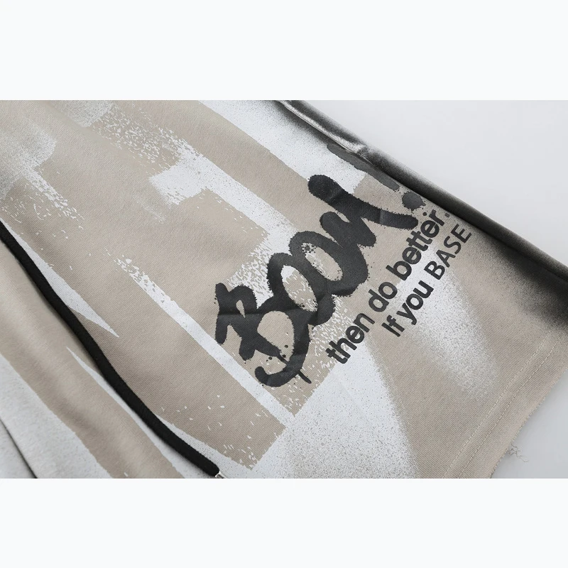 

2021 Summer Hip Hop Harajuku Shorts Streetwear Graffiti Print Short Jogger Pant Men Elastic Waist Clothing WY863