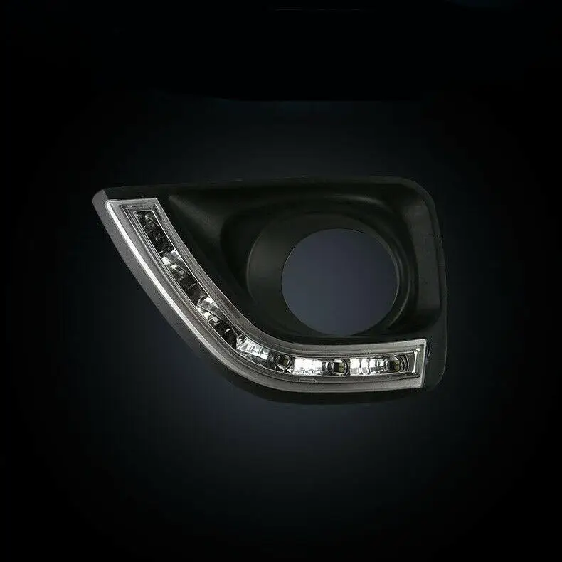 

For Toyota Reiz 2010-2012 Car LED Daytime Running Light White+Yellow Drive Lamp