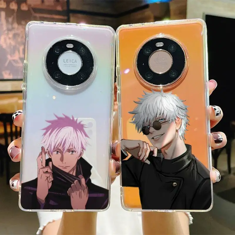 

Anime Jujutsu Kaisen Gojo Satoru Phone Case For Huawei P 20 30 40 pro lite Psmart2019 Honor 8 10 20 Y5 6 2019 Nova3E