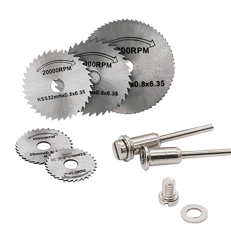 

Metal Cutting Disc Hss High Speed Steel Rotary Blade Wheel Discs Mandrel For Tools Wood Cutting Saw For Cut off