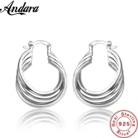 fashion 925 sterling silver earrings multi layer design earrings women fashion jewelry gifts