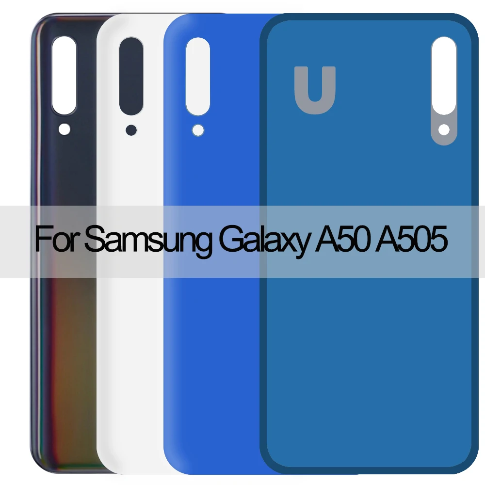 Задняя крышка батарейного отсека для samsung Galaxy A50 A505 A505F задняя Замена|Корпусы и