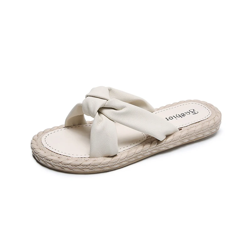 

Slippers Casual Shoes Woman 2021 Shale Female Beach Platform Pantofle Luxury Summer Soft Sabot Flat New Slides PU Fashion Rubber