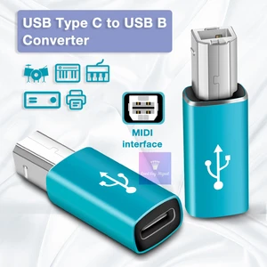 midi electric piano electronic keyboard drum dac usb c to usb 2 0 printer adapter usb type c converter for printer fax scanner free global shipping