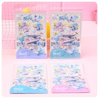 4 sheets pack whales and flowers paper diary stickers decorative album phone decor