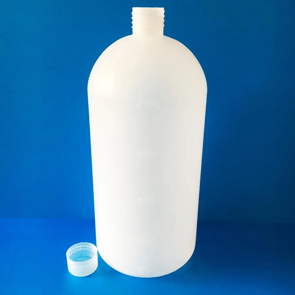 

Portable Practical 2000ml Clear Plastic Lab Seal Chemical Bottle Sample Bottle Storage Container