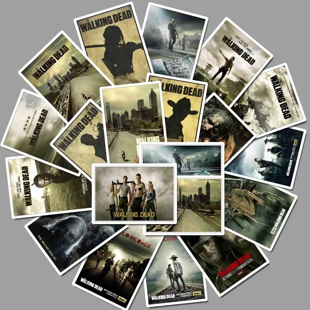 25 шт. The Walking Dead сезонная 8 наклейка s Pack музыкальная наклейка для самодельный скейтборд мотоцикл багаж ноутбук стикер с рисунком из мультфильма наборы